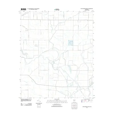 2012 Map of Rattlesnake Bayou, 2012 Print