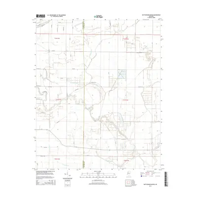 2015 Map of Rattlesnake Bayou, 2015 Print