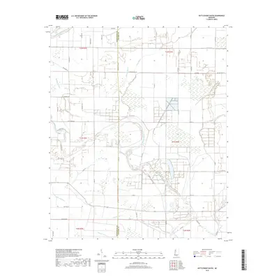 2018 Map of Rattlesnake Bayou, 2018 Print