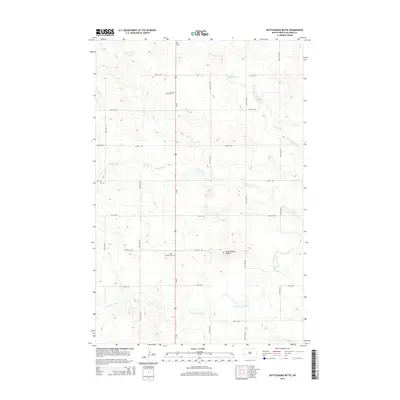 2014 Map of Rattlesnake Butte, 2014 Print