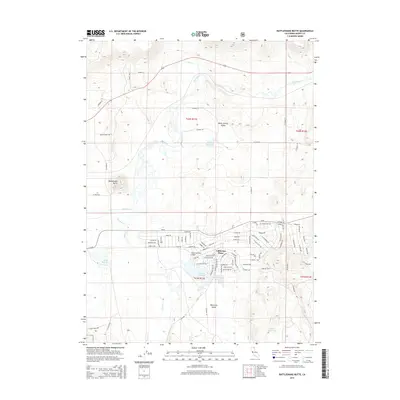2015 Map of Rattlesnake Butte, 2015 Print