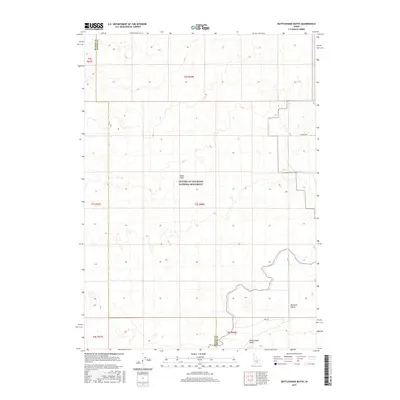 2017 Map of Rattlesnake Butte, 2017 Print
