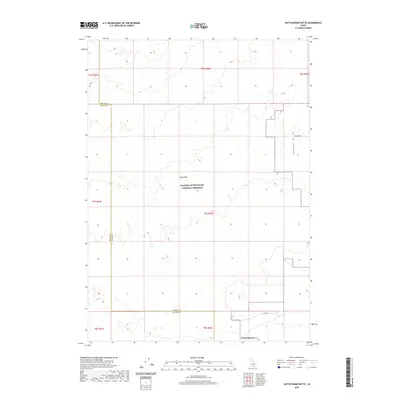 2020 Map of Rattlesnake Butte, 2020 Print