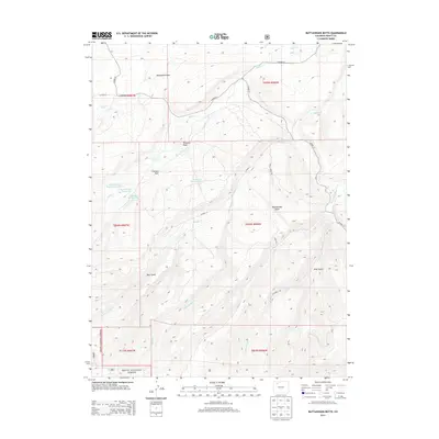 2013 Map of Rattlesnake Butte, 2013 Print