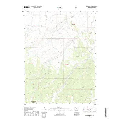 2019 Map of Rattlesnake Butte, 2019 Print