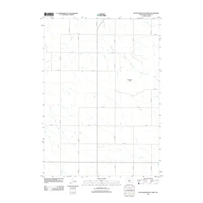 2012 Map of Rattlesnake Butte West, 2012 Print