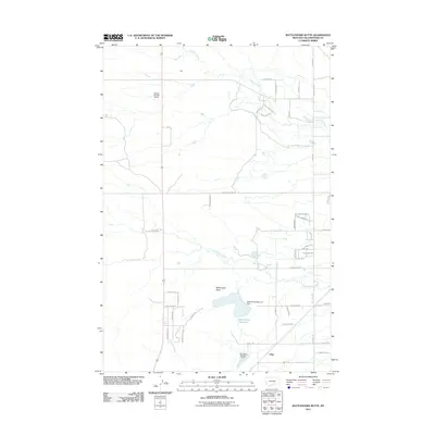 2011 Map of Rattlesnake Butte, 2011 Print