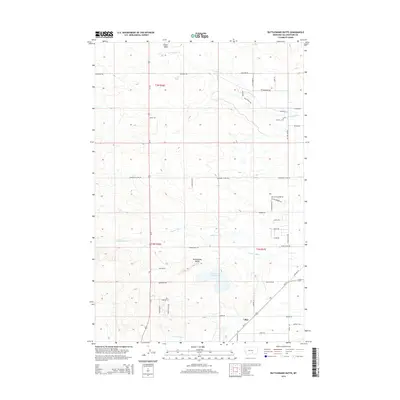 2014 Map of Rattlesnake Butte, 2014 Print