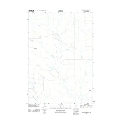 2012 Map of Rattlesnake Butte, 2012 Print