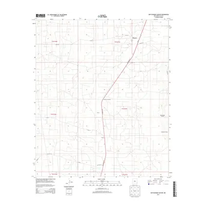 2013 Map of Rattlesnake Canyon, 2013 Print