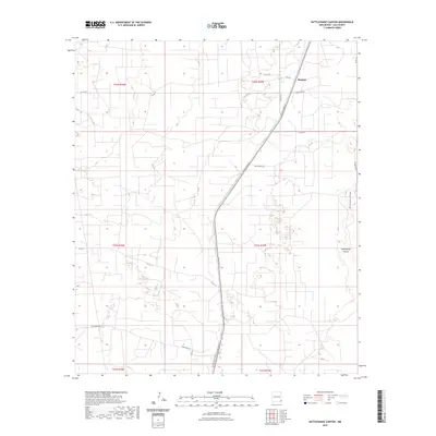 2023 Map of Rattlesnake Canyon, 2023 Print