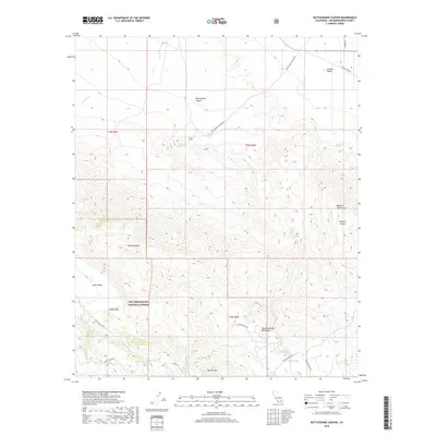 2018 Map of Rattlesnake Canyon, 2018 Print