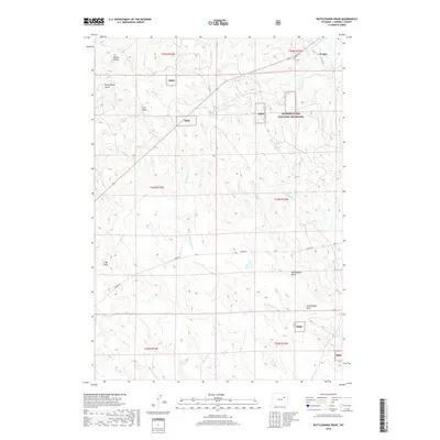 2018 Map of Rattlesnake Draw, 2018 Print