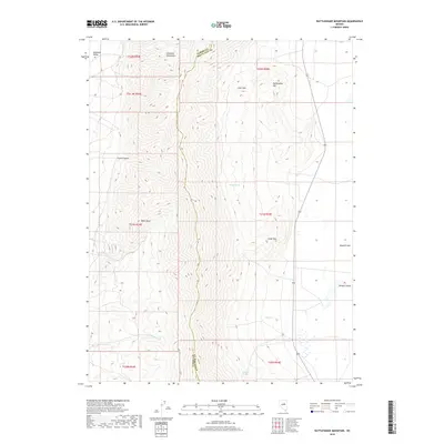 2018 Map of Rattlesnake Mountain, 2018 Print