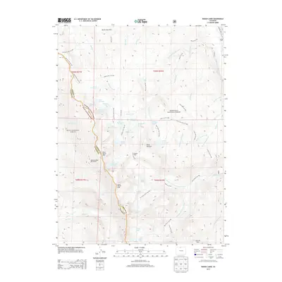 2013 Map of Rawah Lakes, 2013 Print