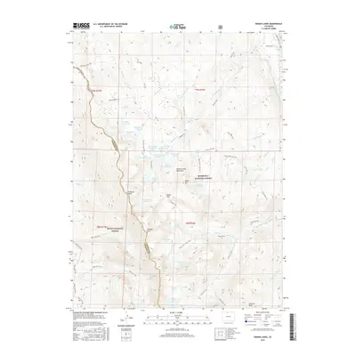 2016 Map of Rawah Lakes, 2016 Print