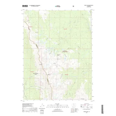 2019 Map of Rawah Lakes, 2019 Print