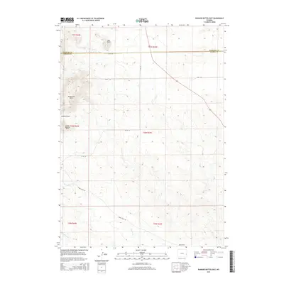 2015 Map of Rawhide Buttes East, 2015 Print