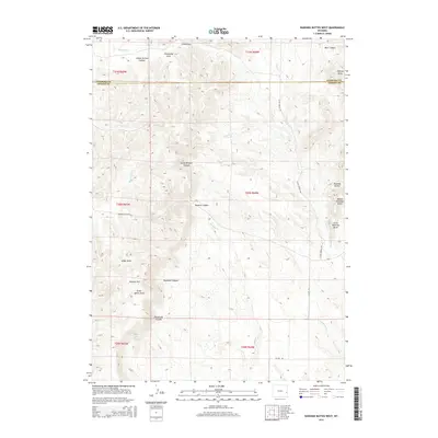 2015 Map of Rawhide Buttes West, 2015 Print