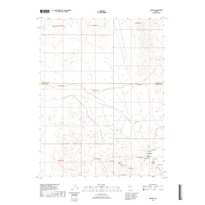 2018 Map of Rawhide, 2018 Print