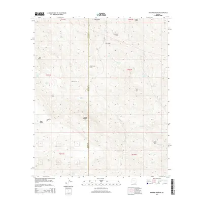 2014 Map of Rawhide Mountain, 2014 Print