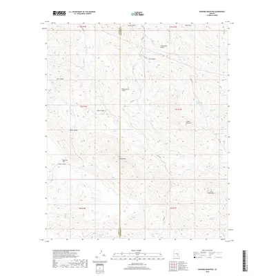 2018 Map of Rawhide Mountain, 2018 Print