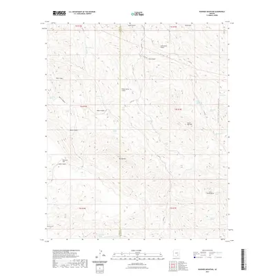 2021 Map of Rawhide Mountain, 2021 Print