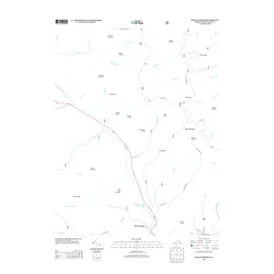 2013 Map of Rawley Springs, 2013 Print