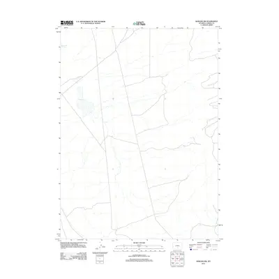 2012 Map of Rawlins NW, 2012 Print