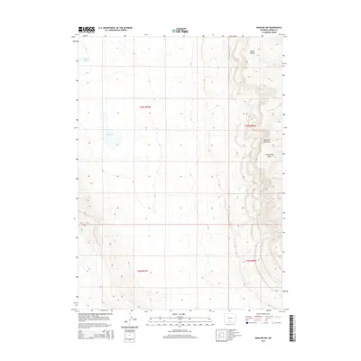 2015 Map of Rawlins NW, 2015 Print