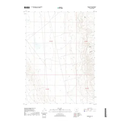 2017 Map of Rawlins NW, 2017 Print