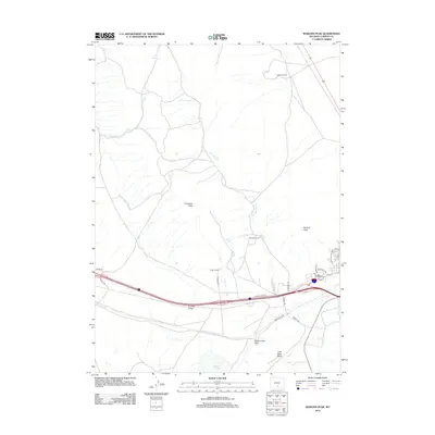 2012 Map of Rawlins Peak, 2012 Print