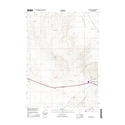 2015 Map of Rawlins Peak, 2015 Print