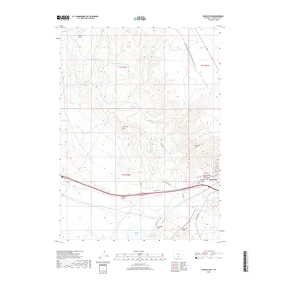 2017 Map of Rawlins Peak, 2017 Print