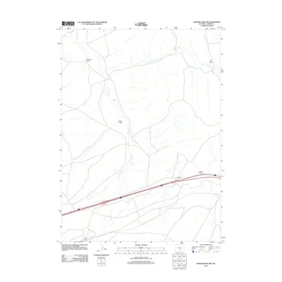 2012 Map of Rawlins Peak SW, 2012 Print