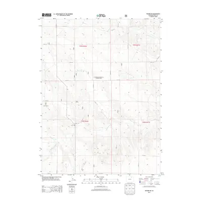 2013 Map of Raymer NE, 2013 Print