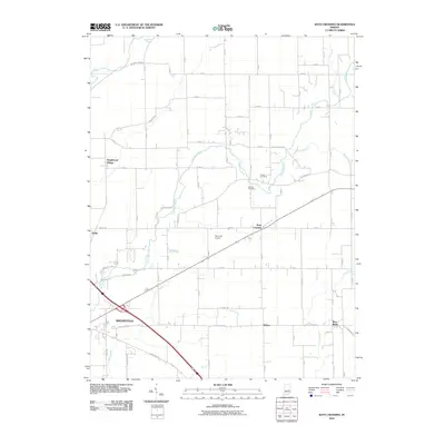 2010 Map of Rays Crossing, 2010 Print