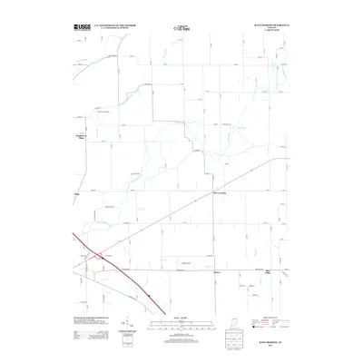 2013 Map of Rays Crossing, 2013 Print