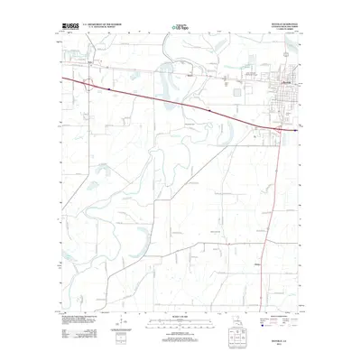 2012 Map of Rayville, 2012 Print