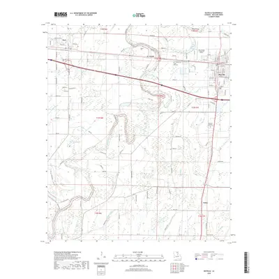 2018 Map of Rayville, 2018 Print