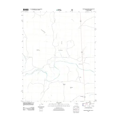 2011 Map of Razor Blade Mesa, 2011 Print