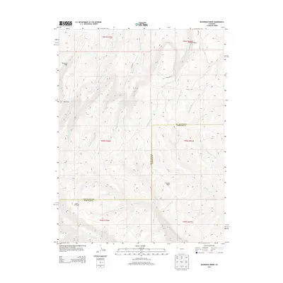 2013 Map of Razorback Ridge, 2013 Print