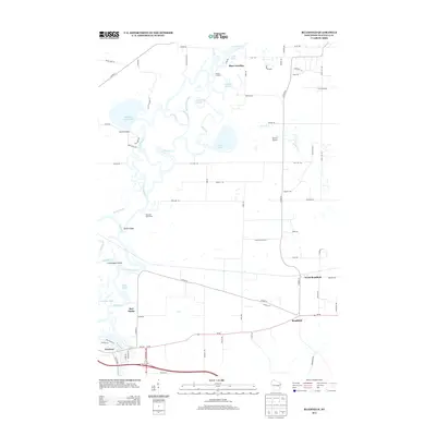 2013 Map of Readfield, 2013 Print