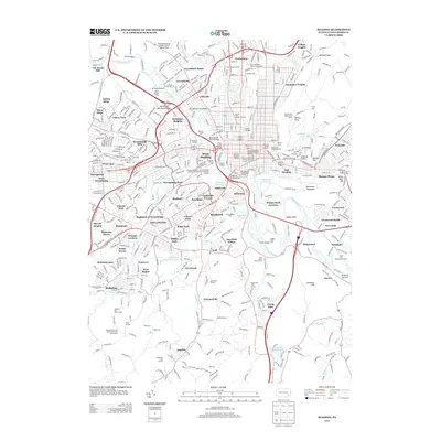 2013 Map of Reading, 2013 Print