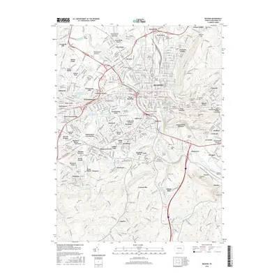 2016 Map of Reading, 2016 Print