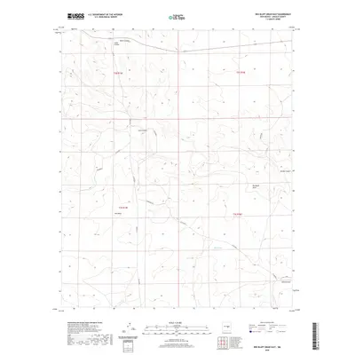 2020 Map of Red Bluff Draw East, 2020 Print
