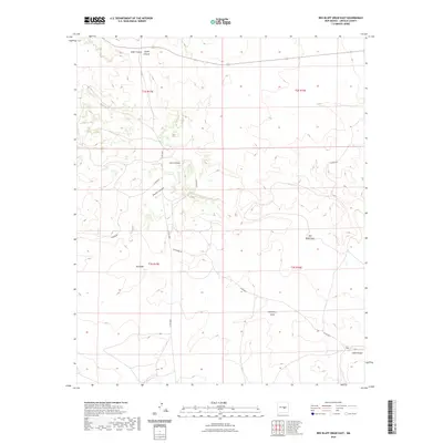 2023 Map of Red Bluff Draw East, 2023 Print