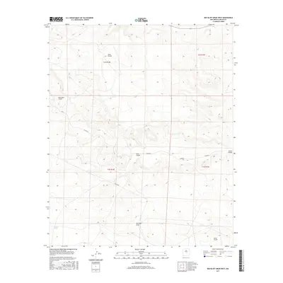 2017 Map of Red Bluff Draw West, 2017 Print