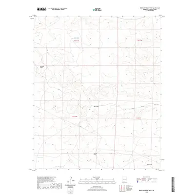 2020 Map of Red Bluff Draw West, 2020 Print