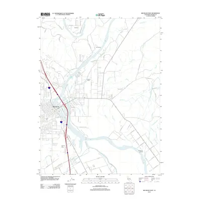2012 Map of Red Bluff East, 2012 Print